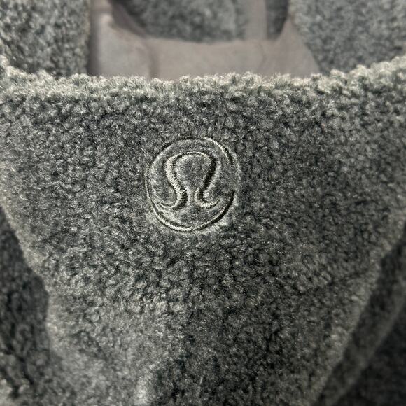 LULULEMON Scuba Oversized Half-Zip Fleece Hoodie Smoked Spruce Sz XS/S {173} - Picture 5 of 8